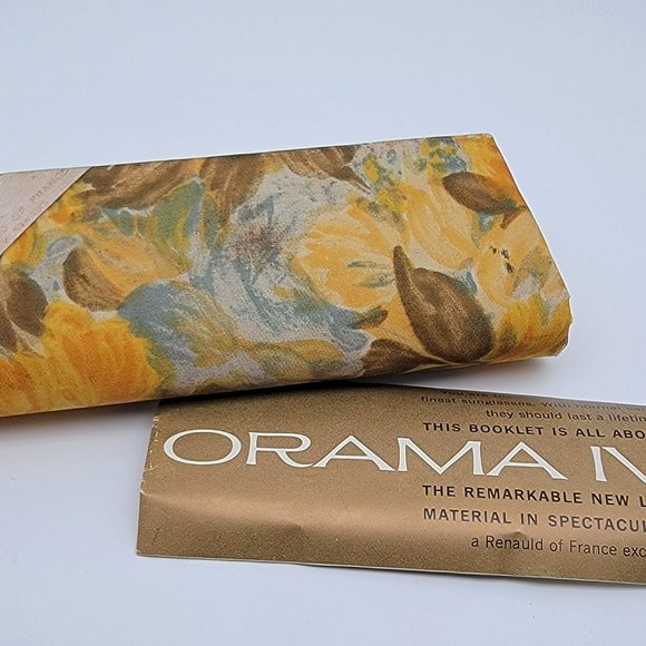 Renauld of France Orama IV Gold Frame Yellow Lens Bikini Sunglasses w/ Case NOS - Picture 11 of 16